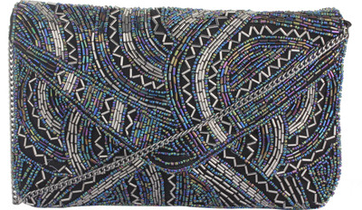 

Tiara Party Blue Clutch