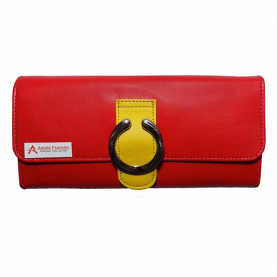 Arose Fashion Casual Red Clutch