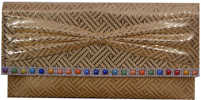 

Womaniya Party Gold Clutch