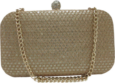 

Hyna design Casual Gold Clutch