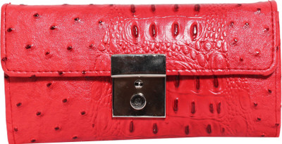 

Veins Casual Red Clutch