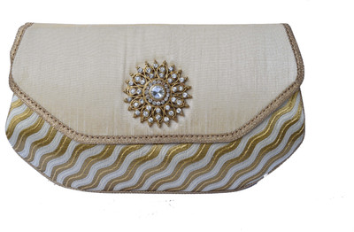Mahadev Exports Casual White Clutch