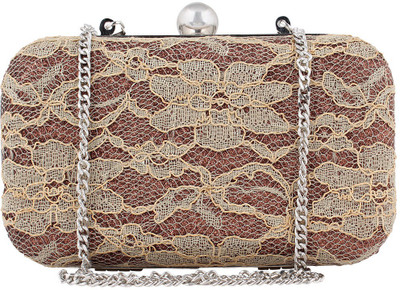 

Berrypeckers Party Brown Clutch