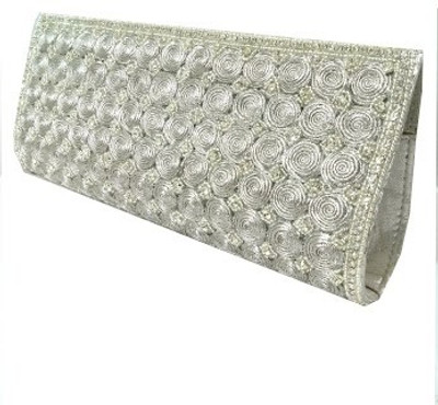 

Abqa Casual Silver Clutch