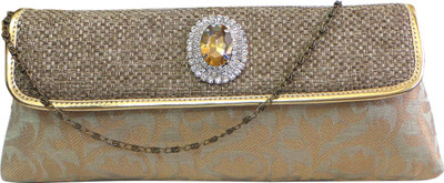 

Bhamini Party Gold Clutch