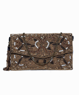

Diwaah Casual Gold Clutch