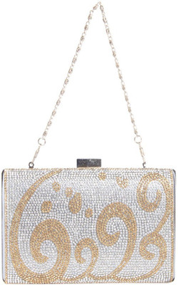 

Reedra Party Silver Clutch