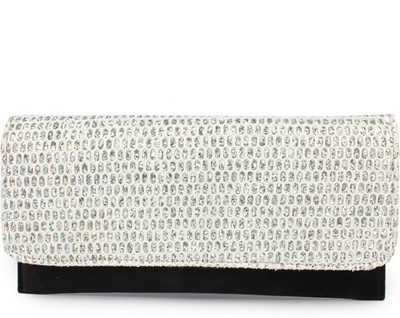 

Histeria Casual Silver Clutch