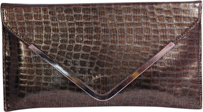 

Womaniya Party Brown Clutch