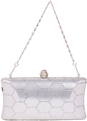 

Reedra Party Silver Clutch