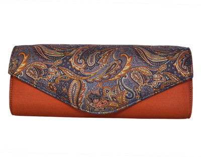 

TISKA Brown Clutch