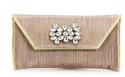 

Elligator Party Brown Clutch