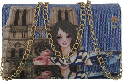 

Irish Women Evening/Party Multicolor Leatherette Sling Bag
