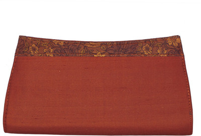 

TISKA Brown Clutch