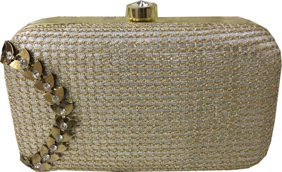 

SHANTAM Party Gold Clutch