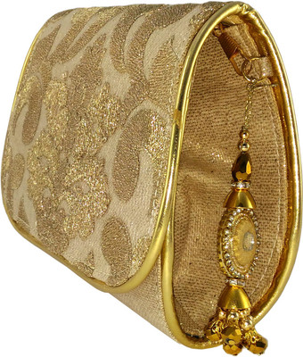 

Anmita Party Gold Clutch