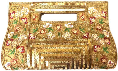 

Bhamini Party Gold Clutch