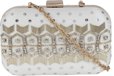 

Loom Tree Party White Clutch