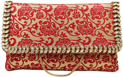 

Craftbazaar Party Red Clutch