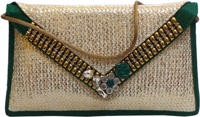 

Bhamini Party Green Clutch