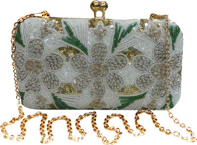 

Bhamini Party White Clutch