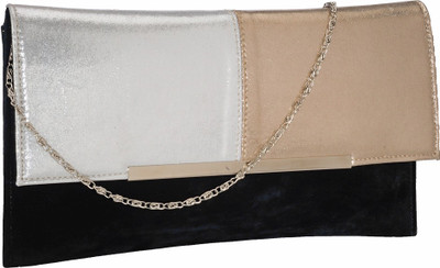 

Contrast Party Black, Silver, Gold Clutch, Black;gold;silver