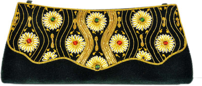 

Duchess Party Green, Gold Clutch, Gold;green