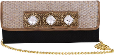 

Vdesi Party Black, Gold Clutch