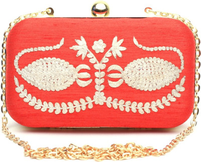 

Hepburnette Party Red Clutch
