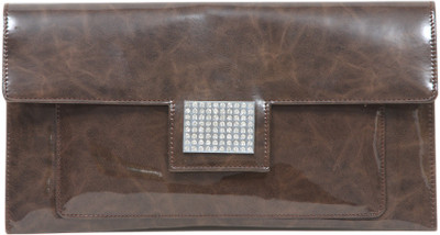 

Miss Sunshine Casual Brown Clutch