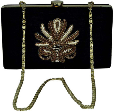 

Glitter Accessories Party Black, Gold Clutch