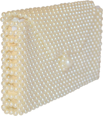 

Padma Enterprises Party White Clutch