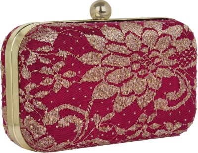 

Mastani Casual Pink, Gold Clutch, Gold;pink