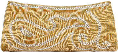 

PASHAN KALA Party Yellow Clutch
