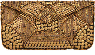 

Spice Art Casual Gold Clutch