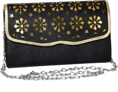 

Kuero Party Gold, Black Clutch, Black;gold
