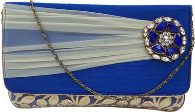 

Bhamini Party Blue Clutch