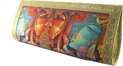 

Abqa Casual, Party Beige Clutch