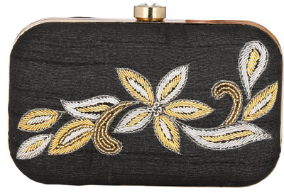 

PASHAN KALA Party Black Clutch