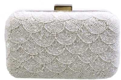 

Duchess Casual White Clutch