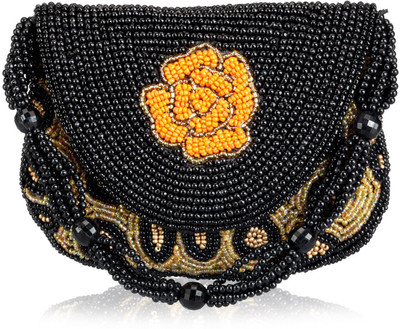 

Ahankara Casual Black, Gold Clutch