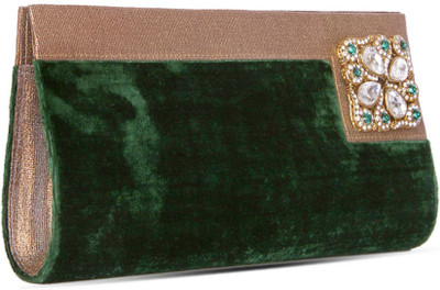 

Sparkle Street Party Green, Gold Clutch, Gold;green