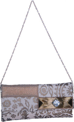 

Deepsum Casual Gold Clutch