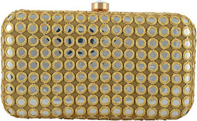 

Duchess Party Beige, Gold Clutch