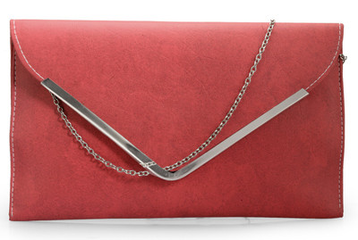 

Frosty Fashion Casual Red Clutch