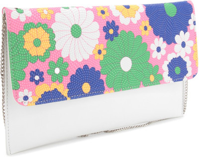 

Spice Art Casual White Clutch