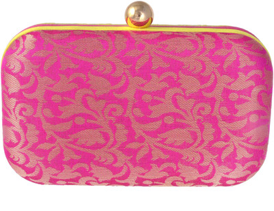 

Posh Casual Yellow, Pink Clutch, Pink;yellow