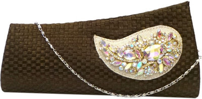

Bhamini Party Brown Clutch
