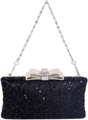 

Reedra Party Black Clutch