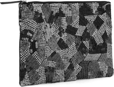 

Ilina Casual Black, Silver Clutch